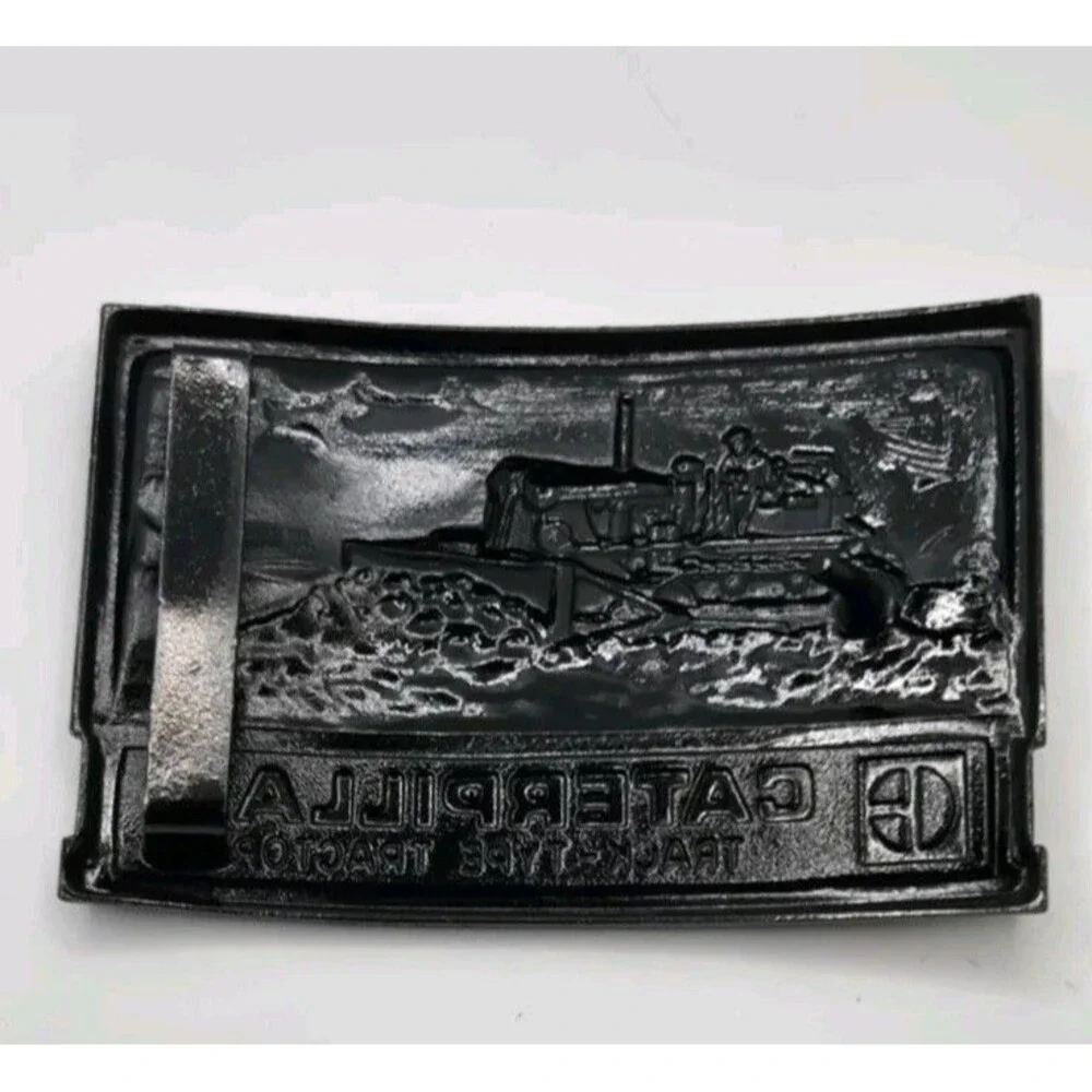 VTG Caterpillar CAT Belt Buckle Bulldozer & Operator 3